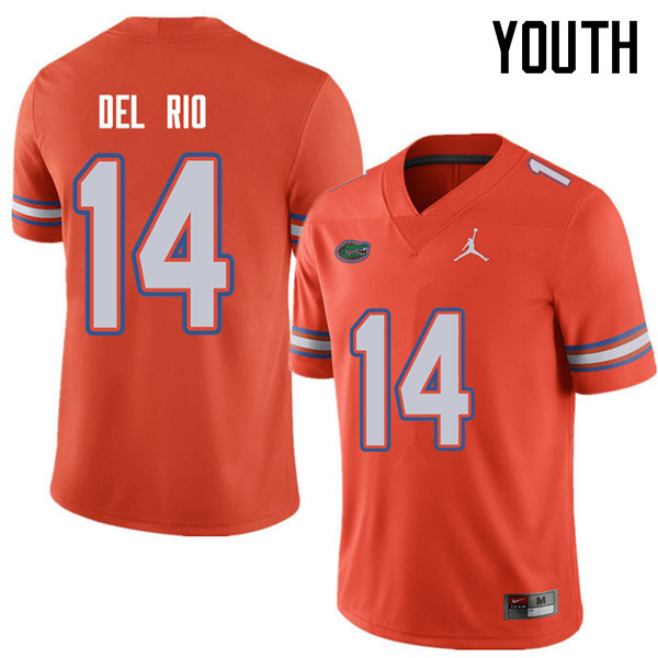 Jordan Brand Youth #14 Luke Del Rio Florida Gators College Football Jerseys Sale-Orange